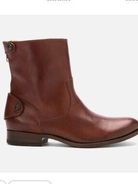 FRYE - Melissa - Short Leather Boot - Womens - 10